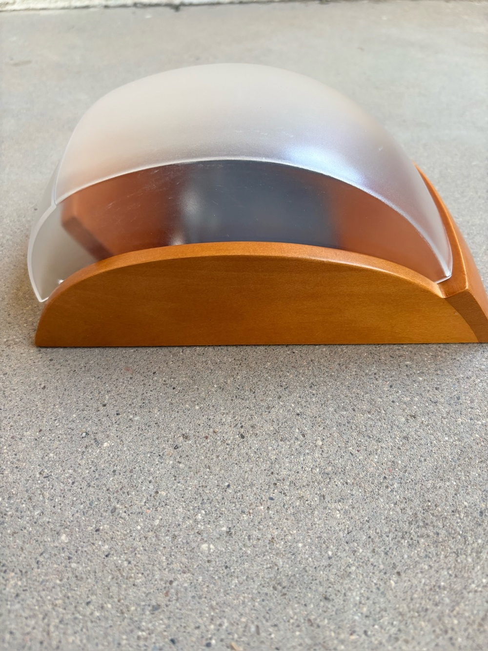 Rare Vintage Rolodex Card File Wood Frosted Plastic Lid Eldon Products - Picture 3 of 6